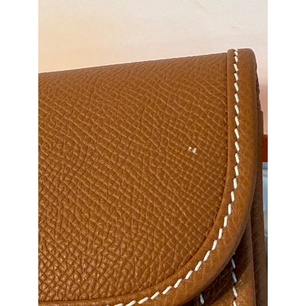 Hermes Jige Elan 29 Clutch Bag Gold Epsom Leather H Logo Brown Handbag Boxed - Picture 9 of 11